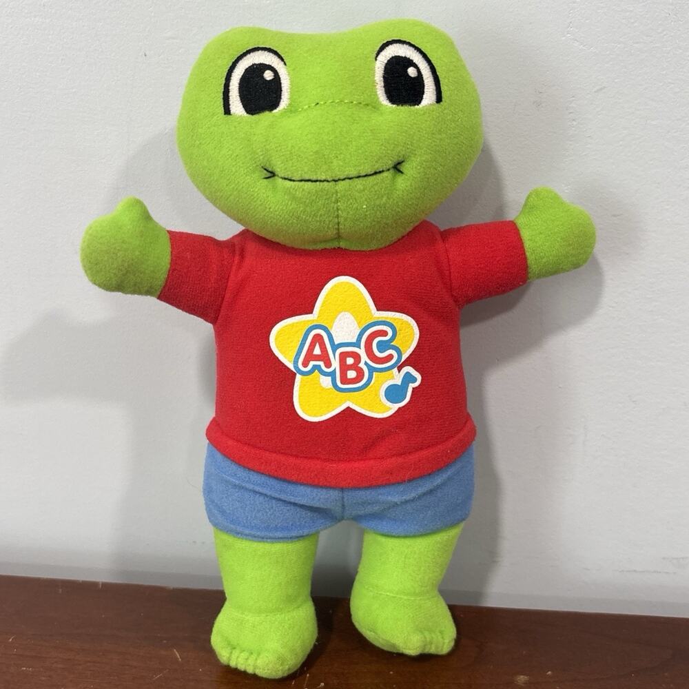 Vintage Learn Along Leap Baby Tad 8" Plush Toy Tested Leap Frog Alphabet ABC
